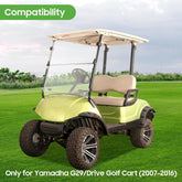 Golf Cart Windshield Transparent Foldable for G29 2007-2016 Yamaha- 10L0L - 10L0L